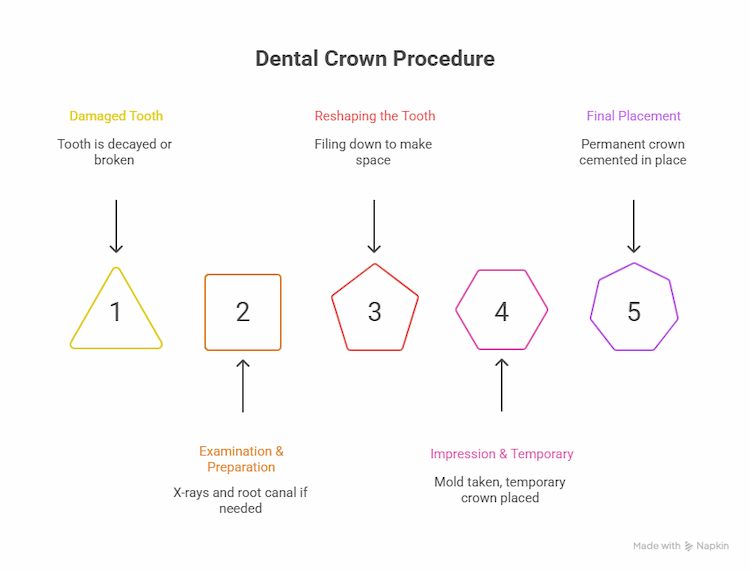 The Dental Crown Procedure Step by Step