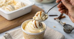 a photo of ice cream in a bowl to show what tooth sensitivity to cold is and answer the question why do my teeth hurt when I eat ice cream