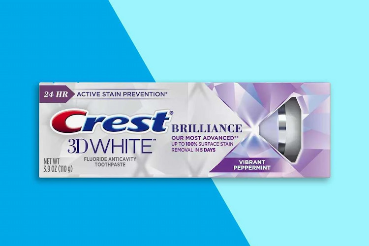 Crest 3D White Brilliance as one of the top whitening toothpastes